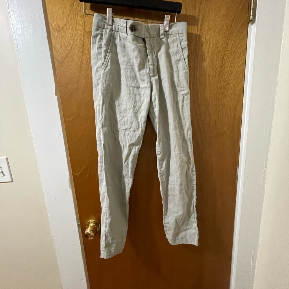Vince Linen-Cotton Dress Pants Size 2